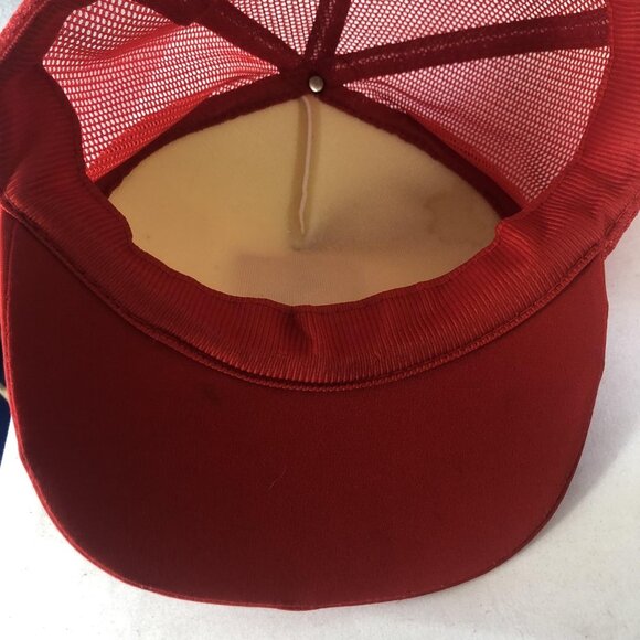 Ferrari Hat Cap Snap Back Red White Mesh Trucker Racing Logo Mens Formula Foam - Picture 10 of 14